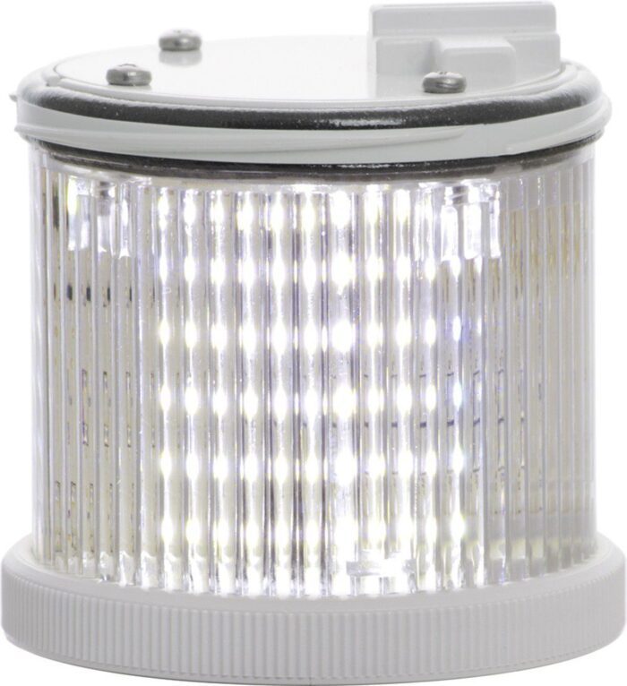 Световой модуль TWS LED M; белый; 24 AC/DC; 70 мм; мигающий или горящий; серый корпус; IP66 - Изображение 1
