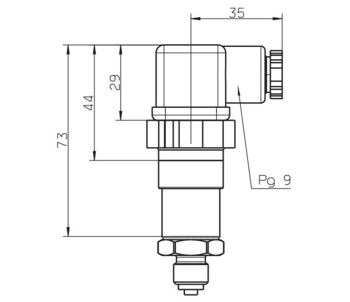 MIDAS C08 Pressure sensor; 0...6bar; 8-30DC; 4-20mA; G¼" - Image 2