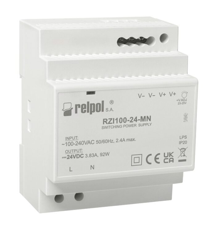 RZI100-24-MN power supply; DIN; 24DC; 3.83A; 92W - Image 1
