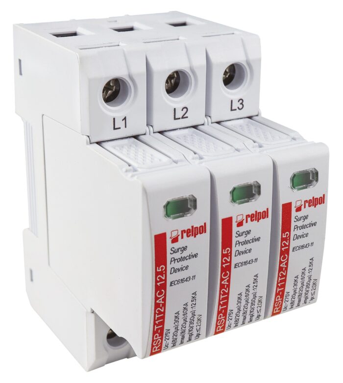 RSP-T1T2-AC 12,5/3P устройство защиты от перенапряжений, класс I и II, комбинированное (B+C) - Изображение 1