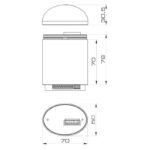 Базовый модуль ELYPS WM HT MULTI; 120/240AC; 70x50 мм; высота 70 мм; серый корпус; IP65 - Изображение 2