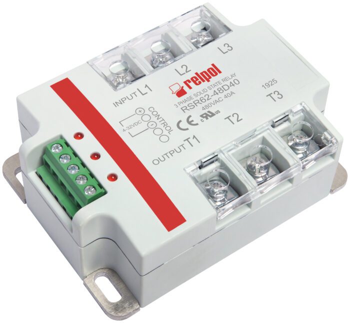 RSR62-60D80 semiconductor relay, 3-phase, input 4-32DC, output 24-660AC, 80A - Image 1