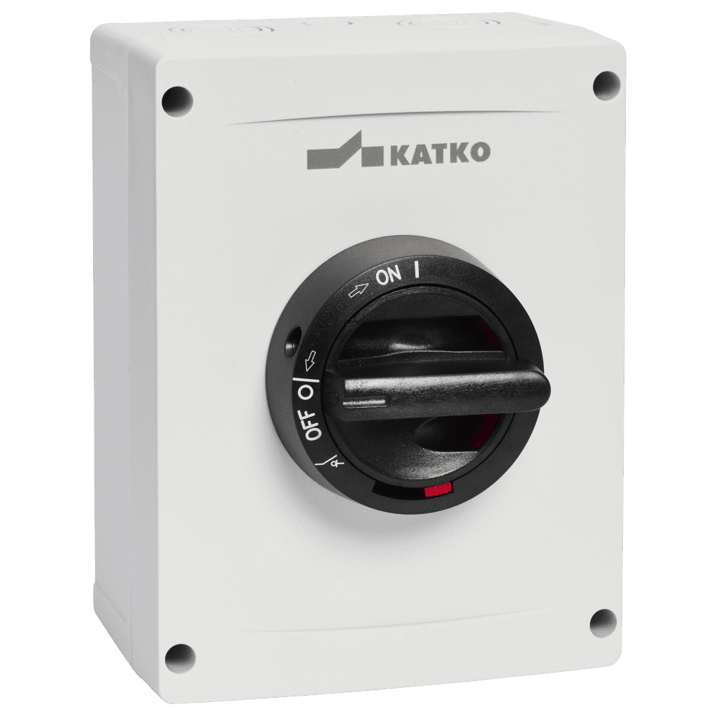 KEM 640 KEM 640 M3 safety switch; 6 poles; 144x190x131mm; polycarbonate; black handle; 40A; 22kW; IP66 (new model) - Image 1